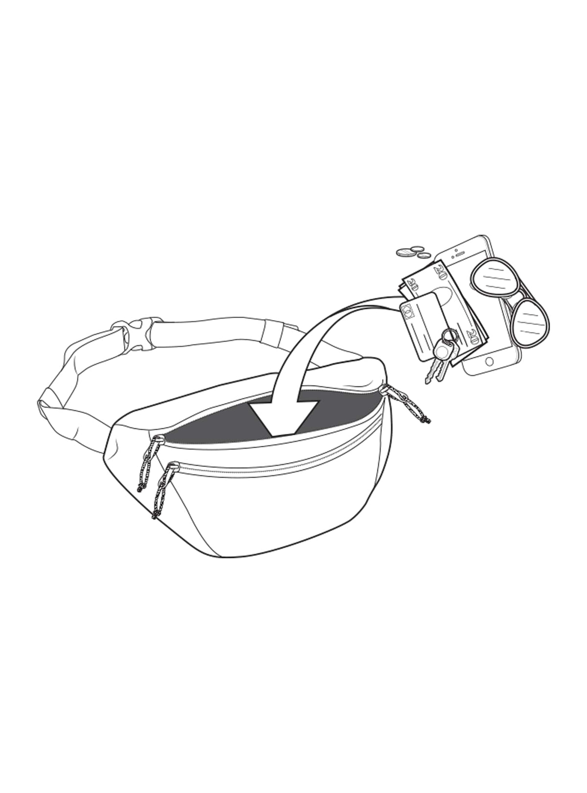 Burton 3L Hip Pack 2022 True black ballistic