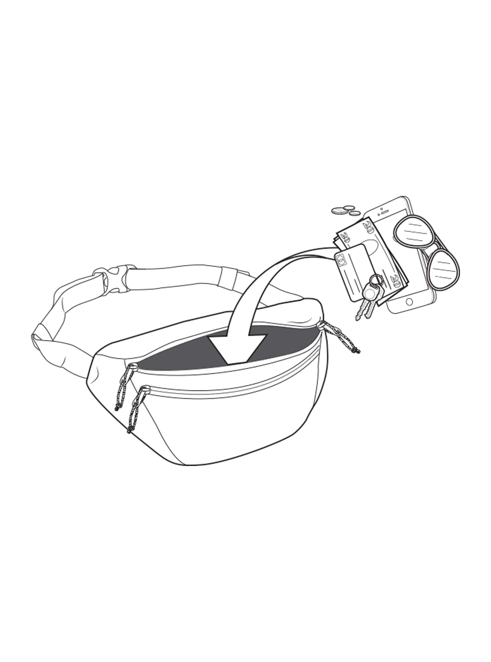 Burton 3L Hip Pack 2022 True black ballistic