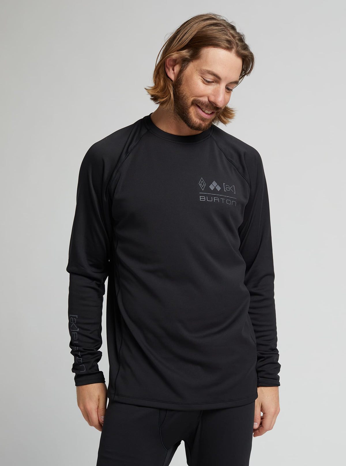 Burton [ak] Helium Power Grid™ Base Layer Crewneck Top 2022 True black