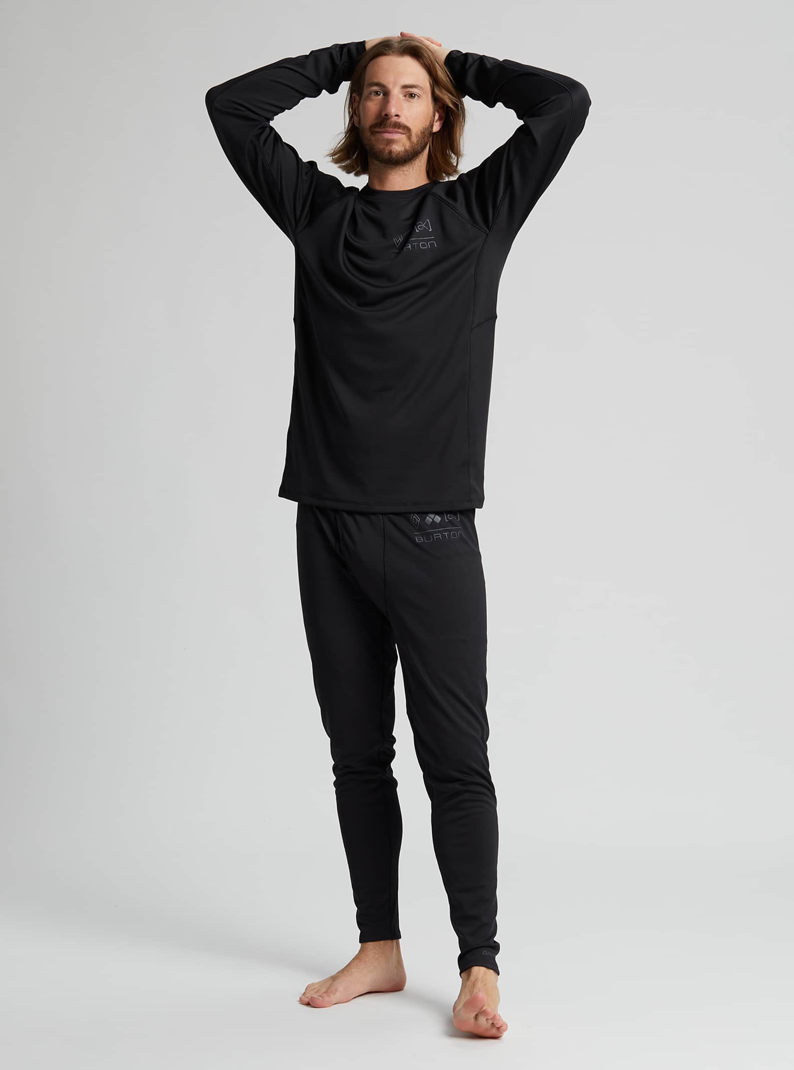 Burton [ak] Helium Power Grid™ Base Layer Crewneck Top 2022 True black