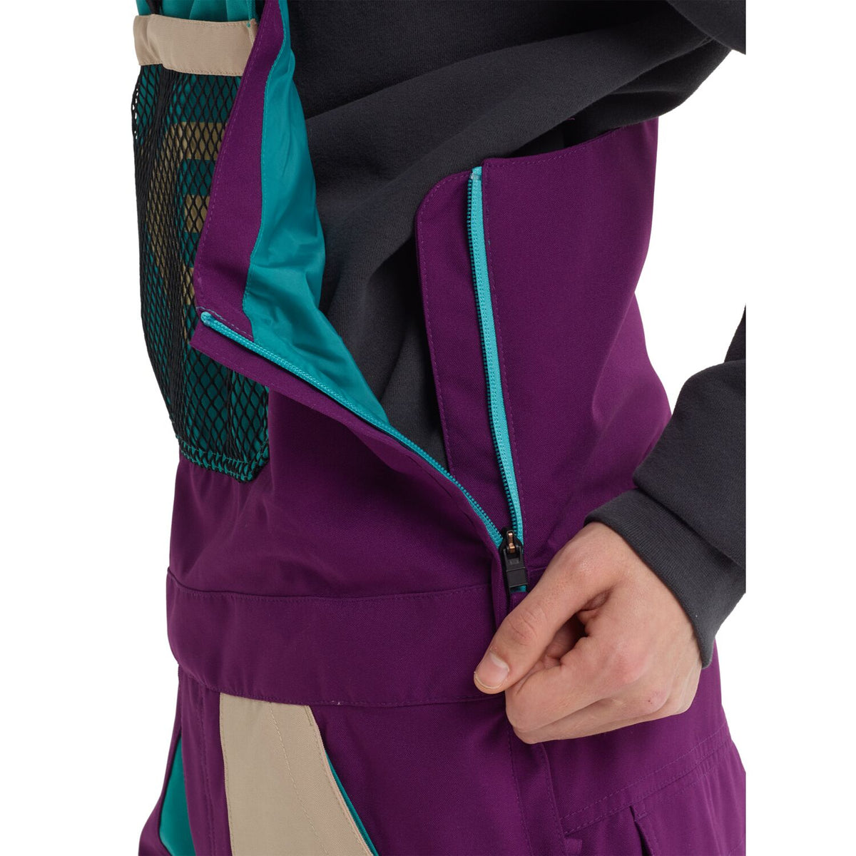 Burton Analog Ice Out Bib Snowboard Pant 2020  Safari / Green-Blue Slate / Charisma