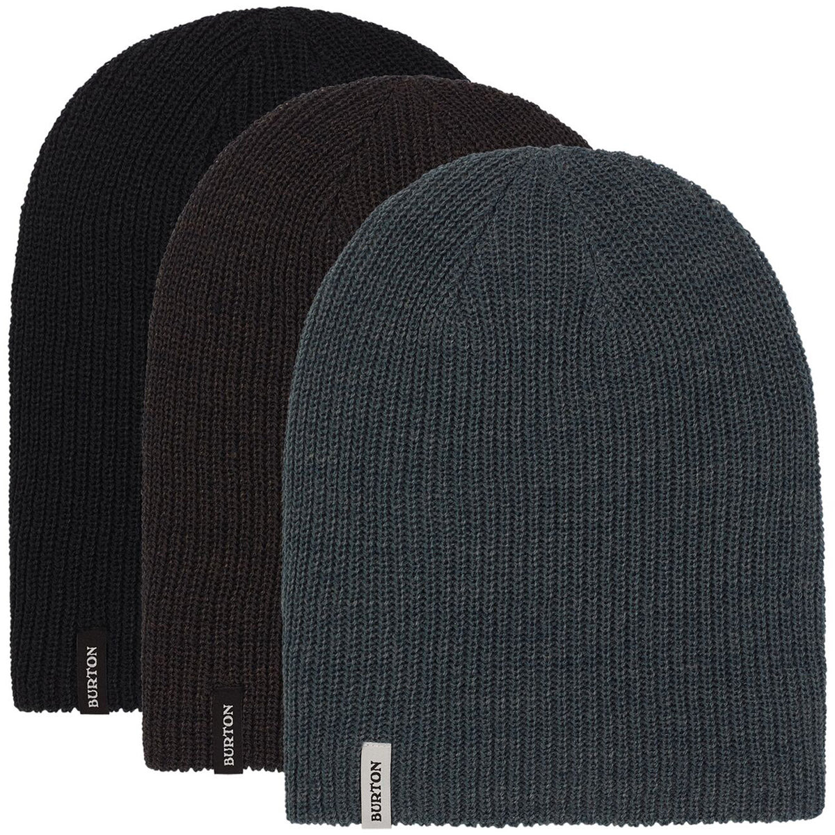 Burton DND 3 Pack Snow Beanie 2020 True Black/ Phantom/ Dark Slate 1