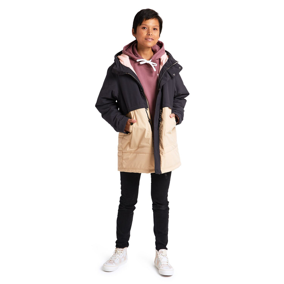 Burton Drift In Parka Jacket 2021 True Black Irish Cream