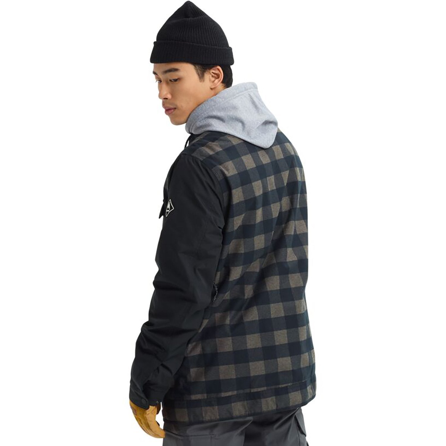 Burton Dunmore Snowboard Jacket 2020 True Black Heather Buffalo Plaid 2