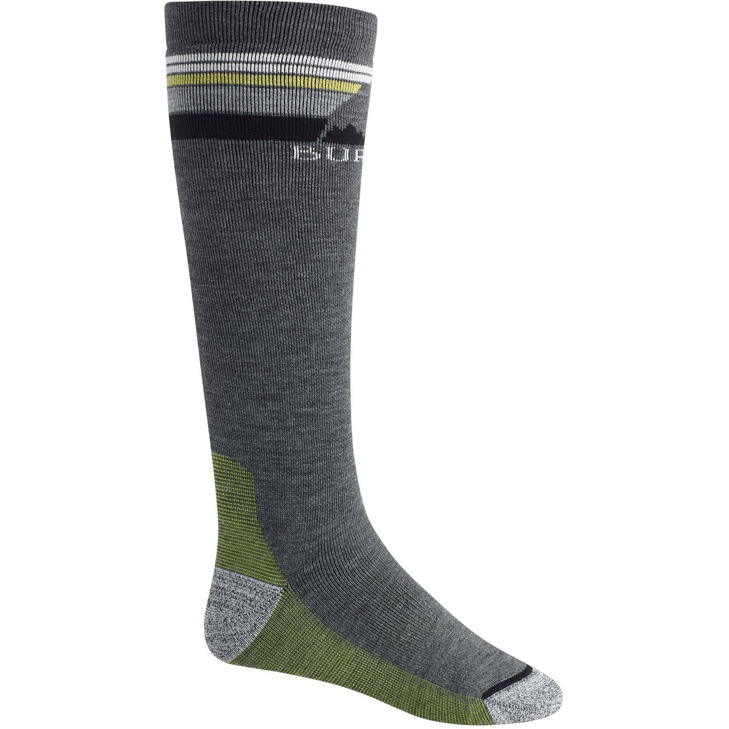 Burton Emblem Midweight Mens Snowboard Sock 2020 Iron 1