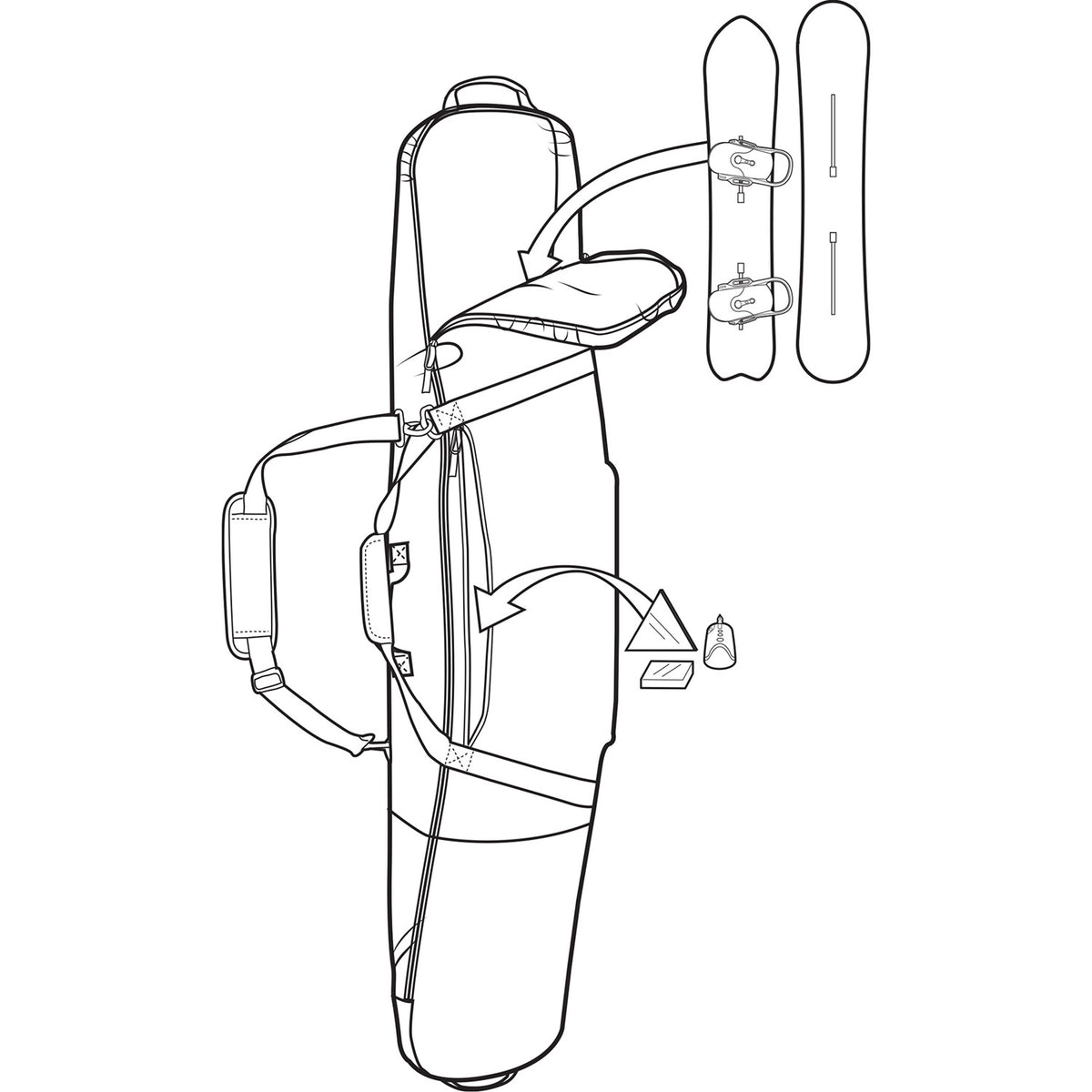 Burton Gig Snowboard Bag 2020 Internal 1