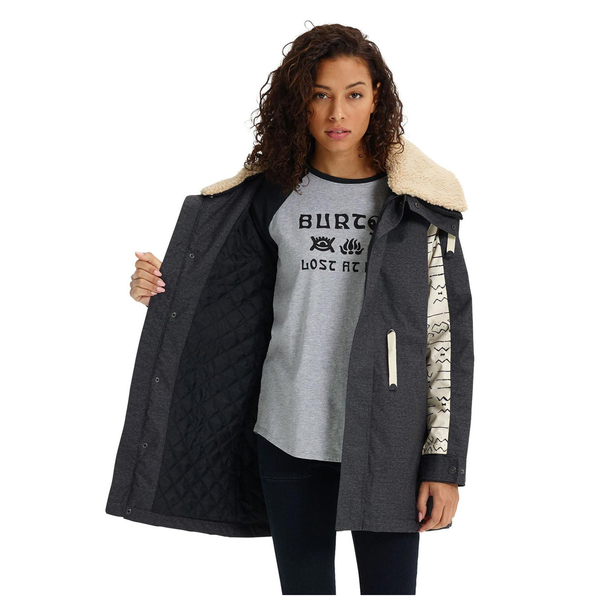 Burton Hazelton Snowboard Jacket 2019 - True Black / Canvas Bgo