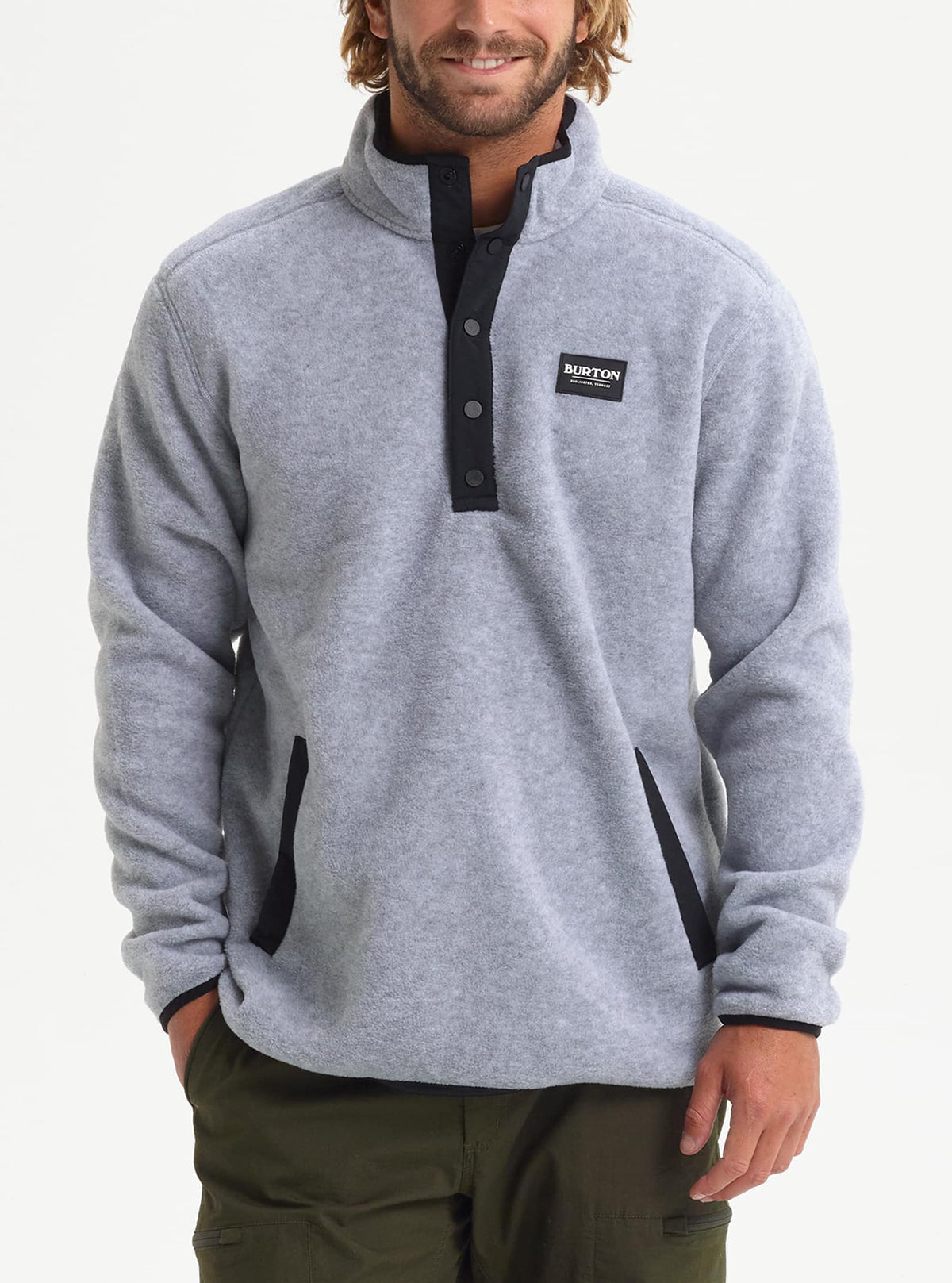 Burton Hearth Fleece Pullover 2022 Gray heather