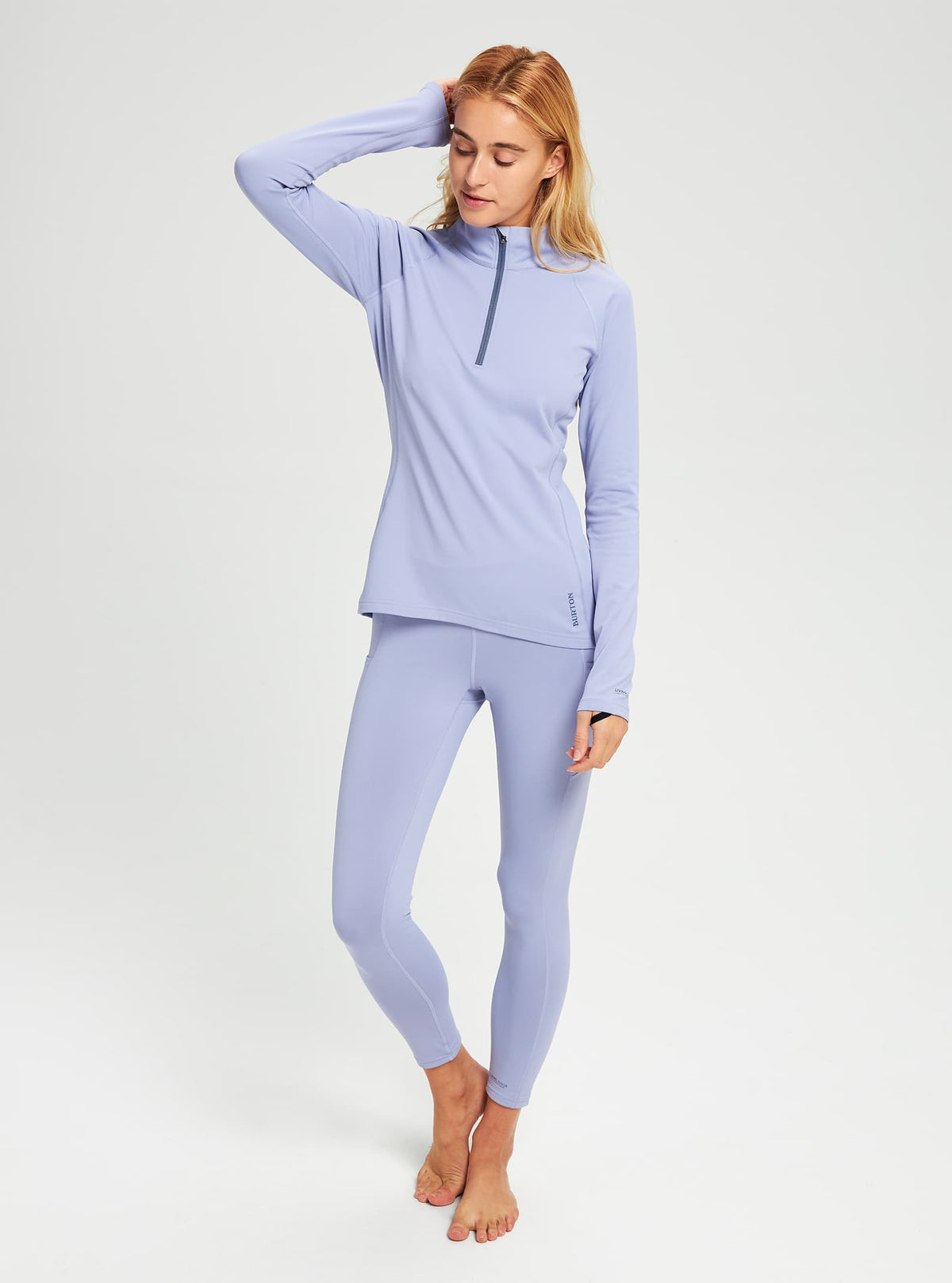 Burton Heavyweight X Base Layer Quarter-Zip 2022 Foxglove violet