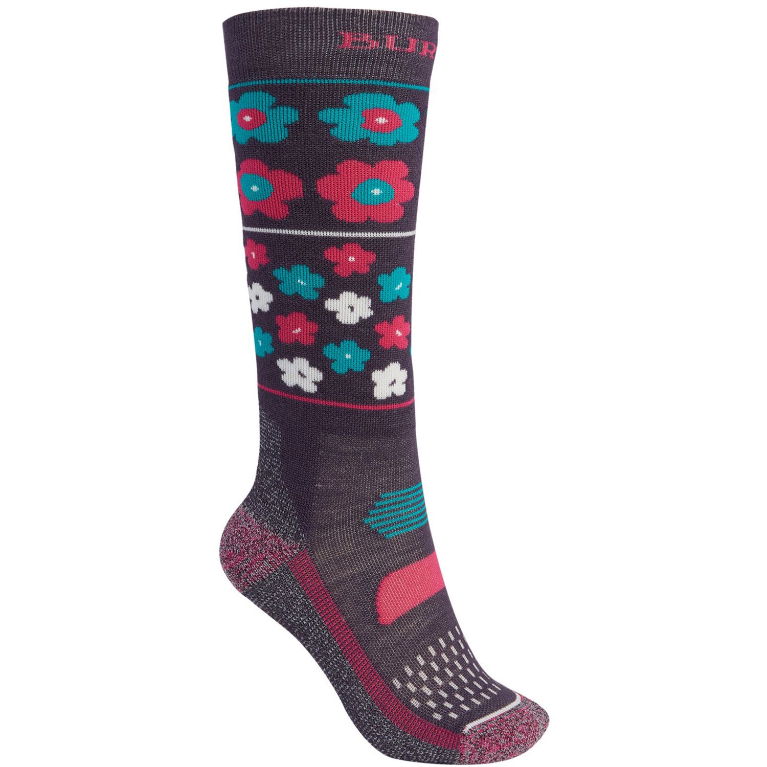 Burton Kids Performance Midweight Sock 2021 Flower Power