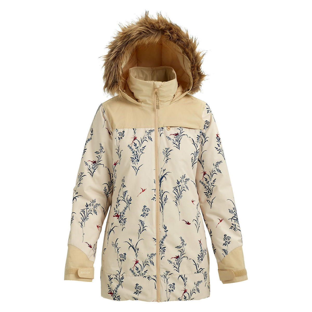 Burton Lelah Snowboard Jacket 2019 Canvas Birds Pebble