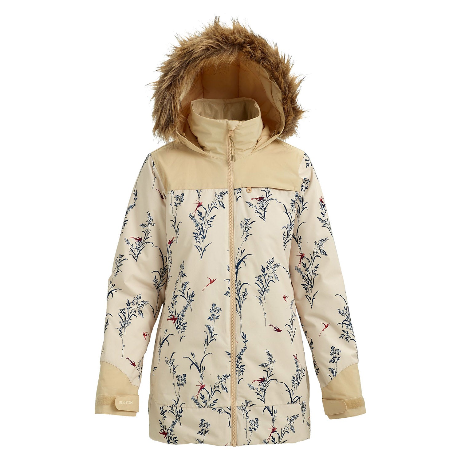 Burton Lelah Snowboard Jacket 2019 Canvas Birds Pebble