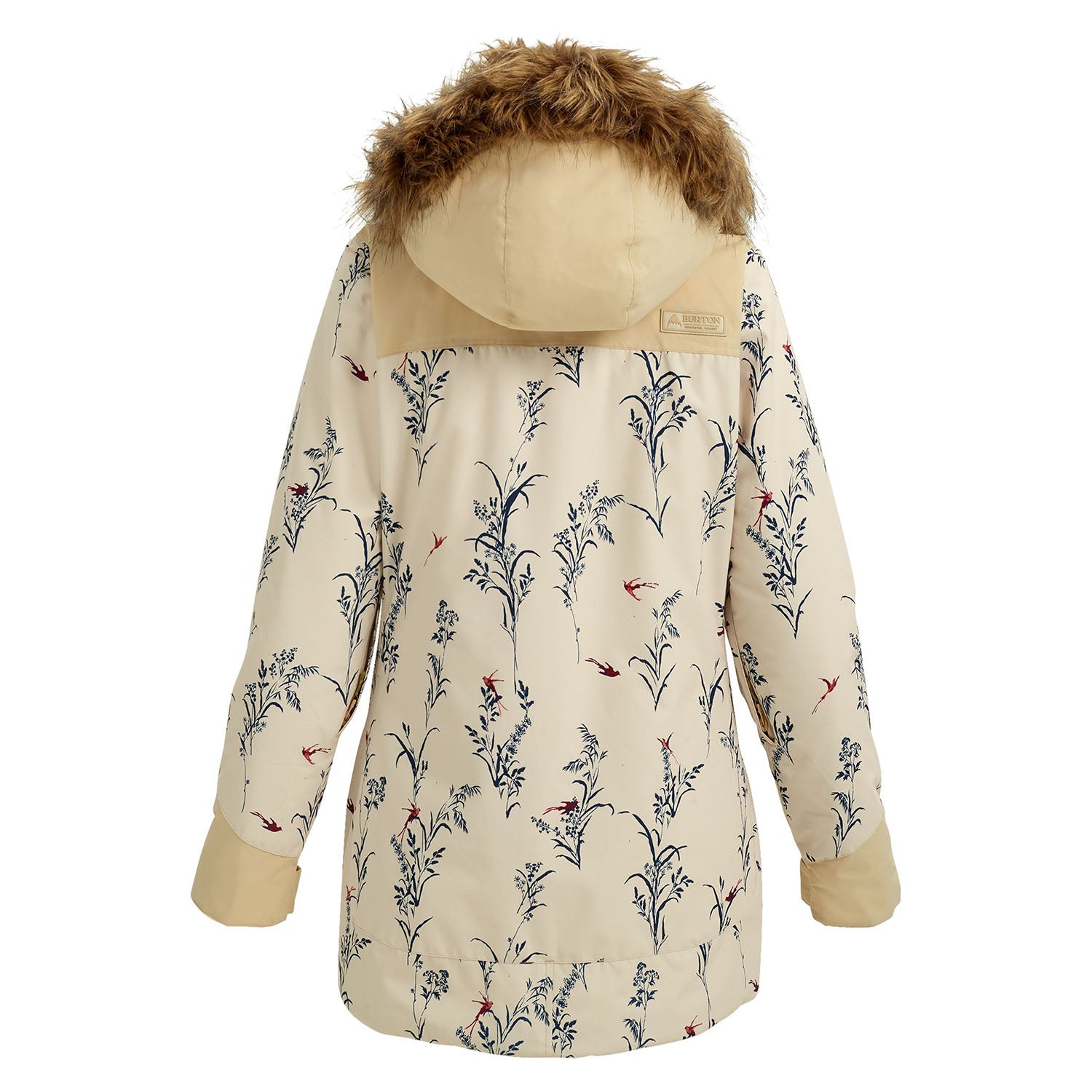 Burton Lelah Snowboard Jacket 2019 Canvas Birds Pebble