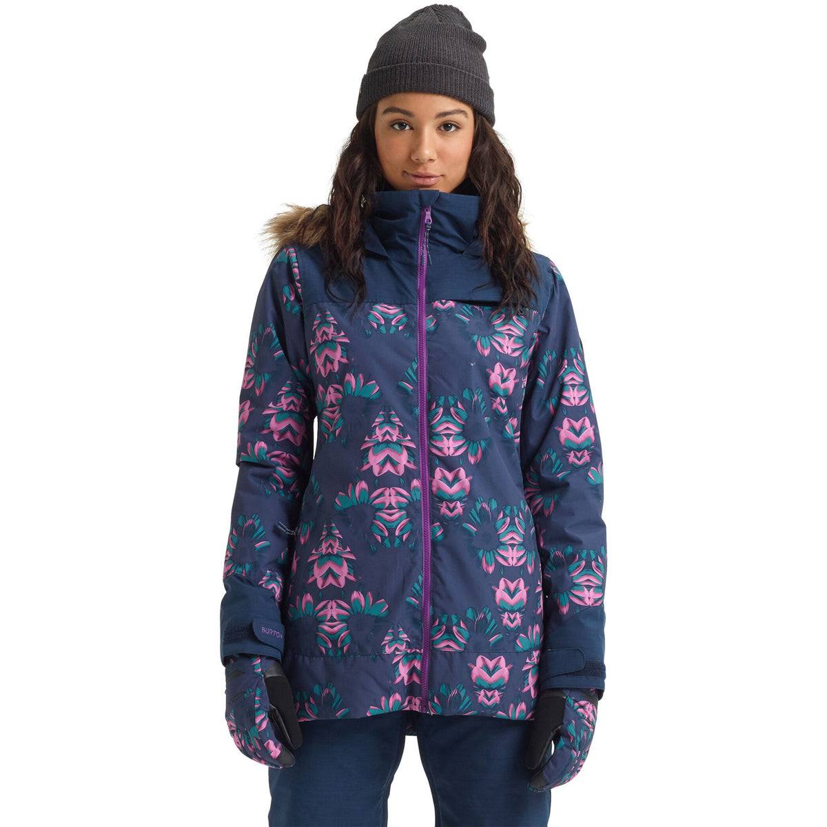 Burton Lelah Snowboard Jacket 2020 Dress Blues Stylus / Dress Blues Heather