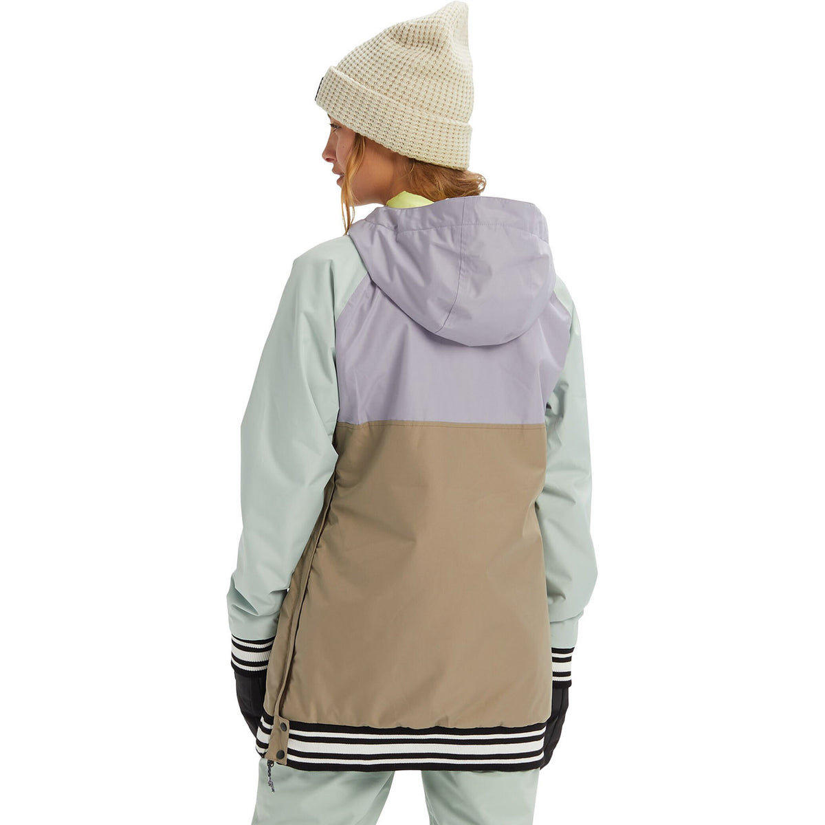 Burton Loyle Anorak Snowboard Jacket 2020 Aqua Gray / Lilac Gray / Timber Wolf / Sunny Lime 2