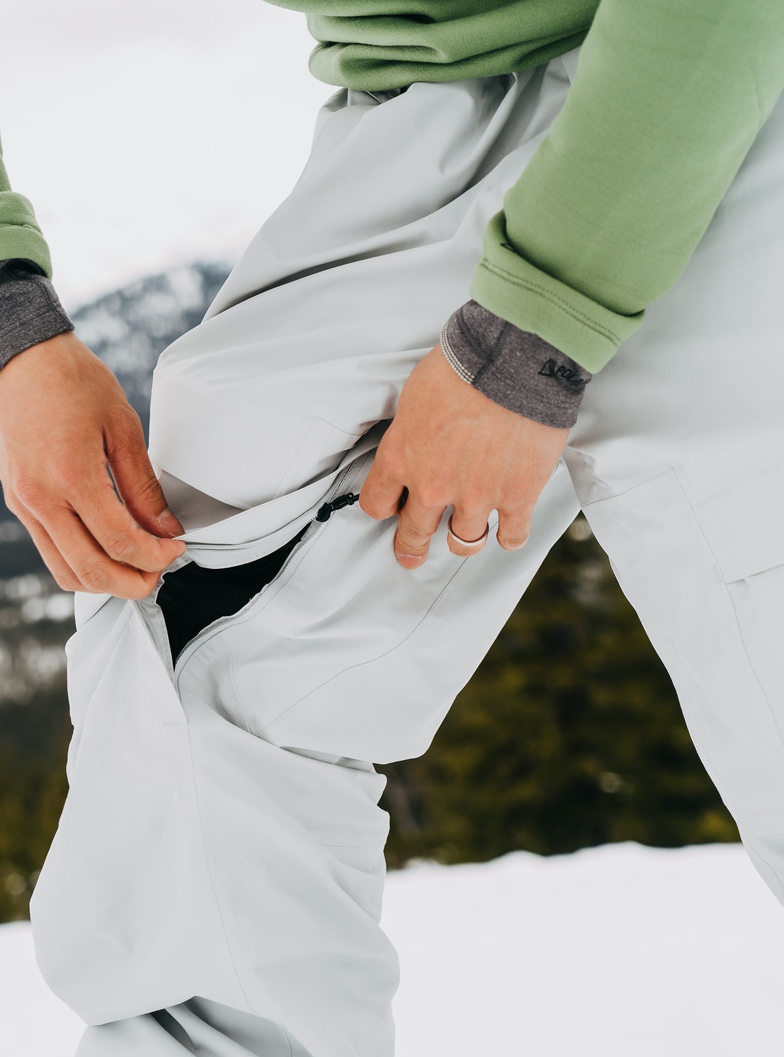 Burton Men's Burton [ak] Swash GORE-TEX 2L Pants Gray Cloud