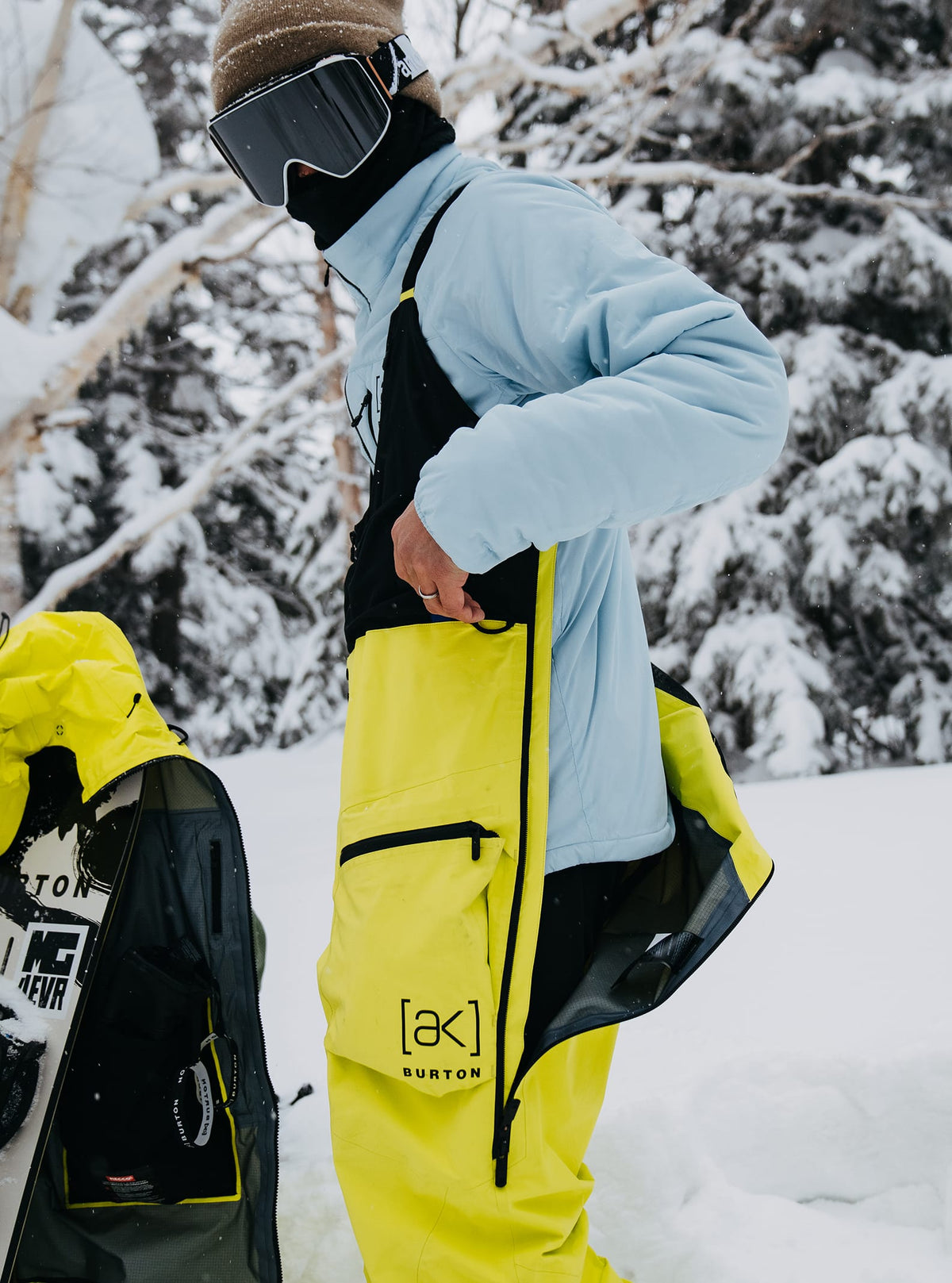 Burton Men's Burton [ak] Tusk GORE-TEX PRO Hi-Top 3L Bib Pants Limeade