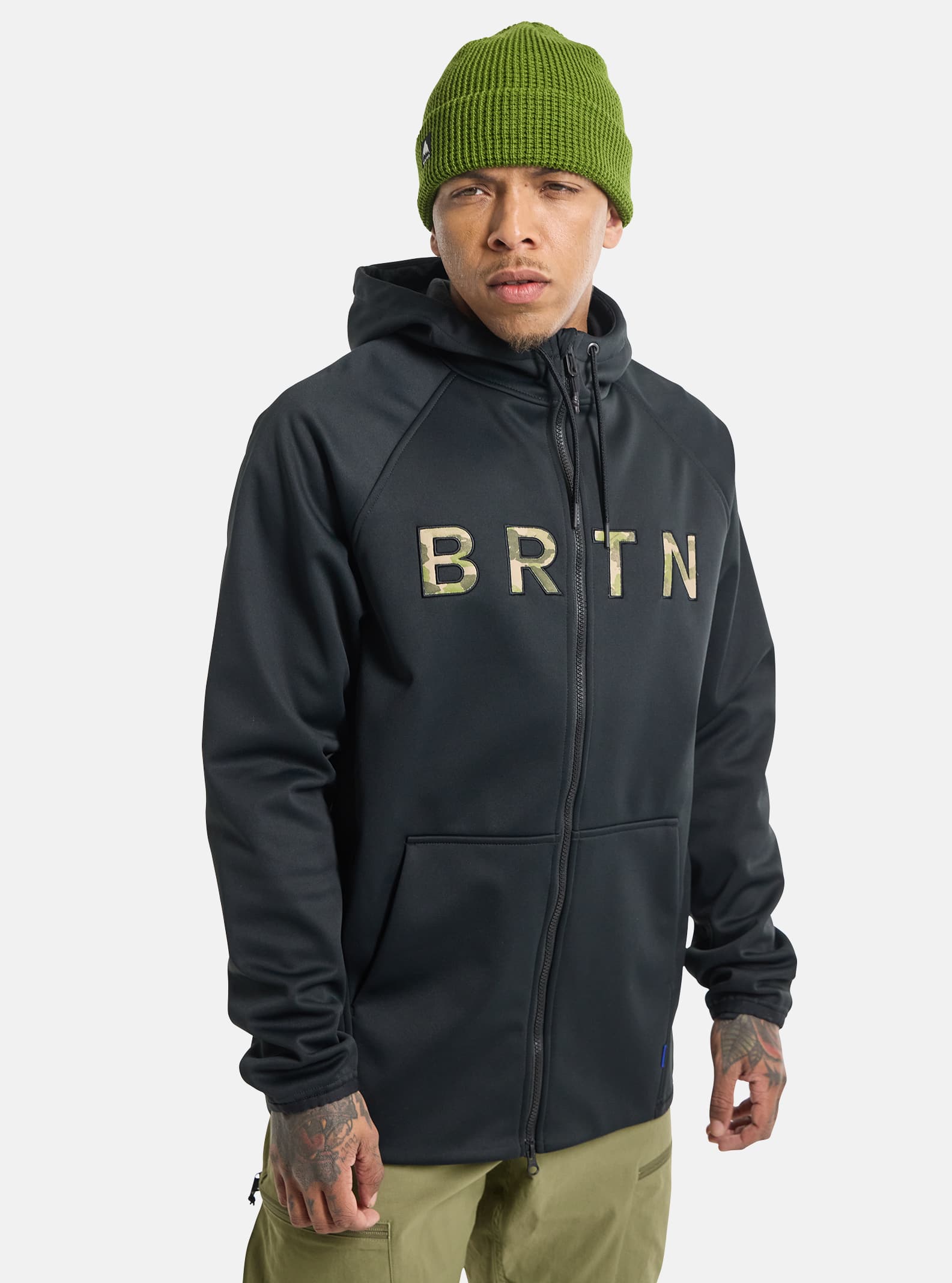Burton Men's Burton Crown Weatherproof Full-Zip Fleece True Black