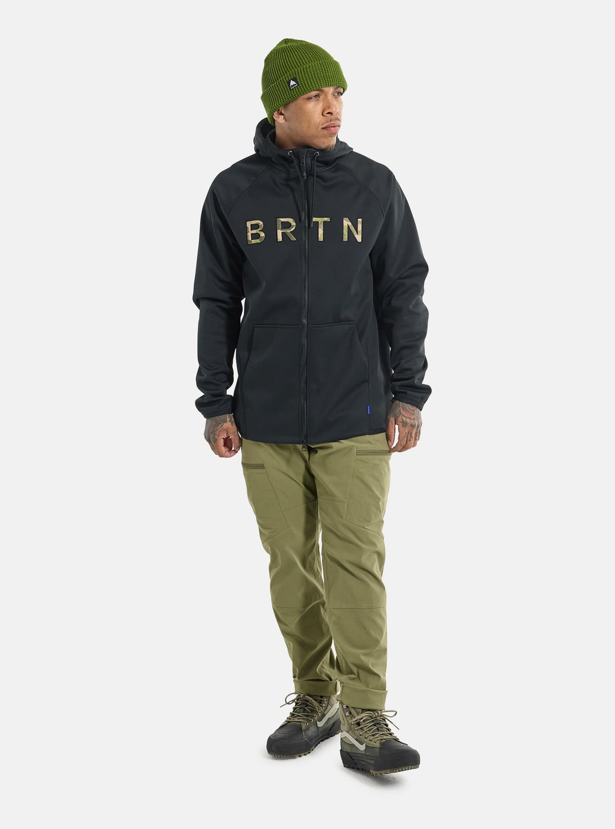 Burton Men's Burton Crown Weatherproof Full-Zip Fleece True Black