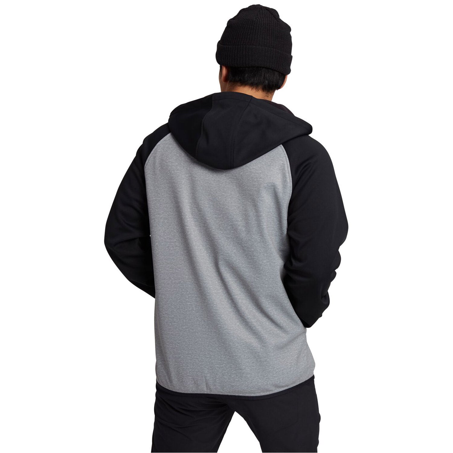 Burton Men's Crown Weatherproof Full-Zip Fleece 2021 Gray Heather / True Black