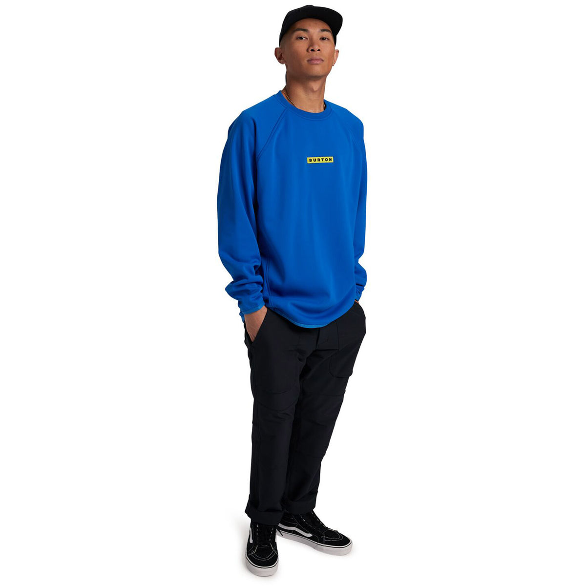Burton Mens Crown Weatherproof Pullover Crew 2021 Lapis Blue