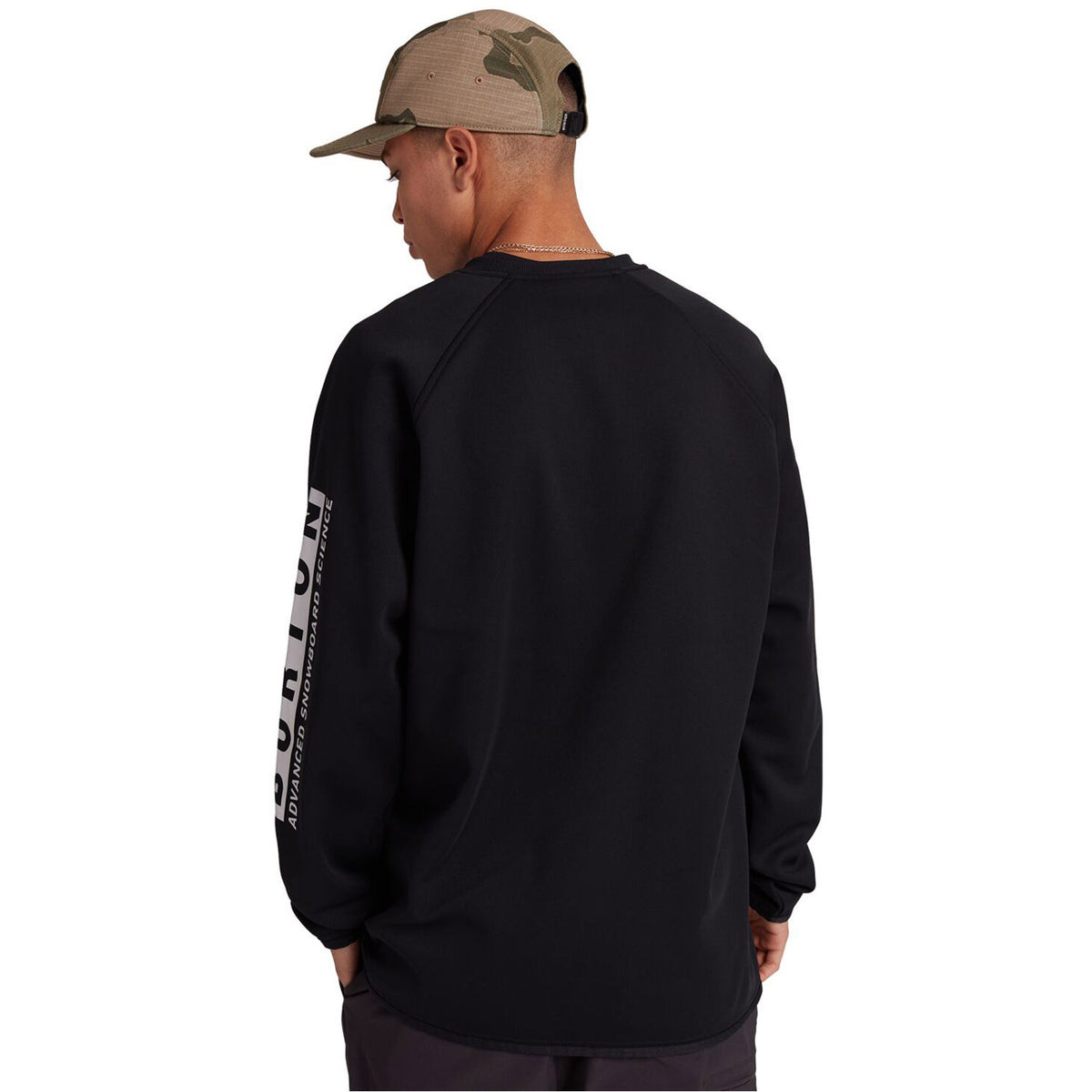 Burton Mens Crown Weatherproof Pullover Crew 2021 True Black