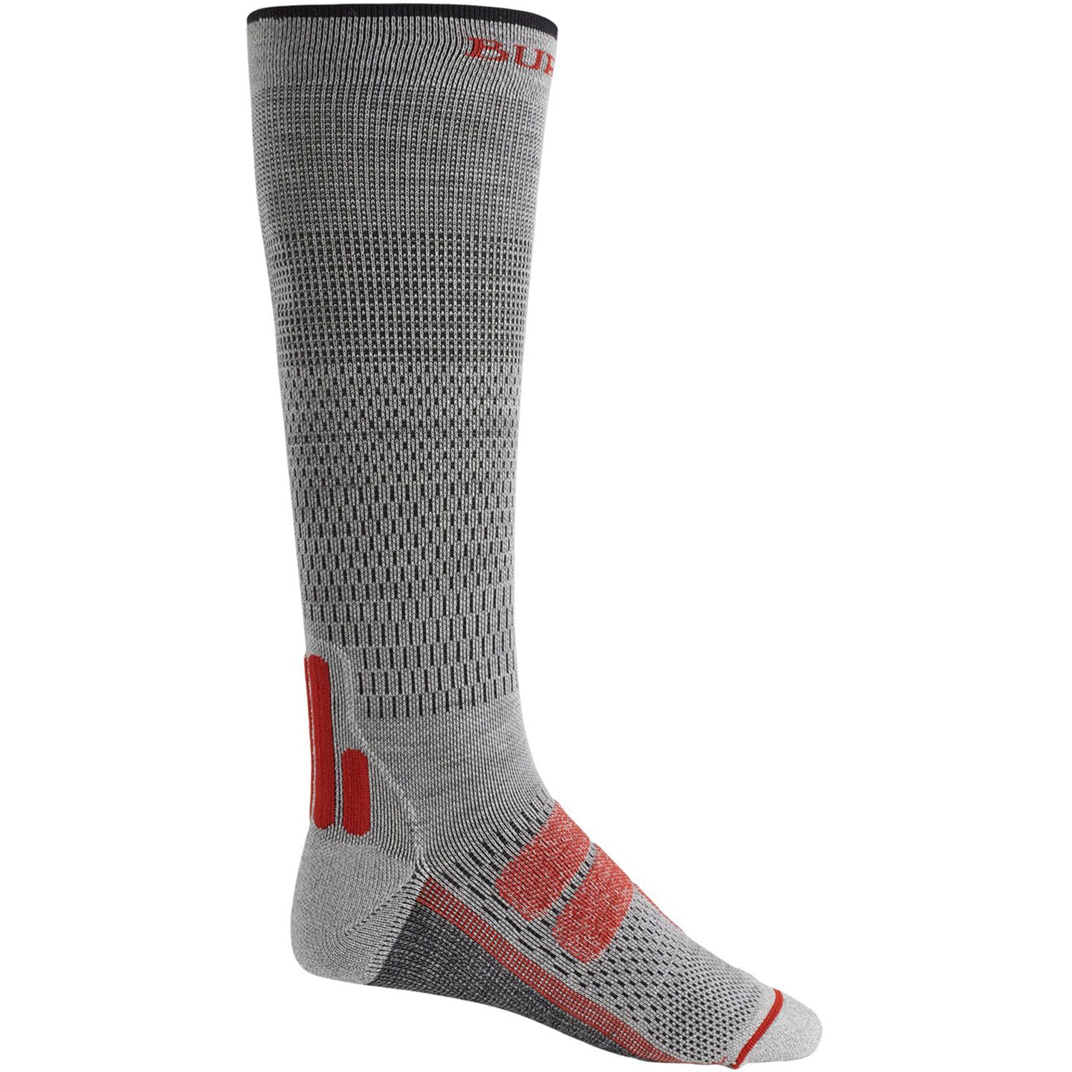 Burton Mens Performance + Ultralight Compression Sock 2021 Gray Heather
