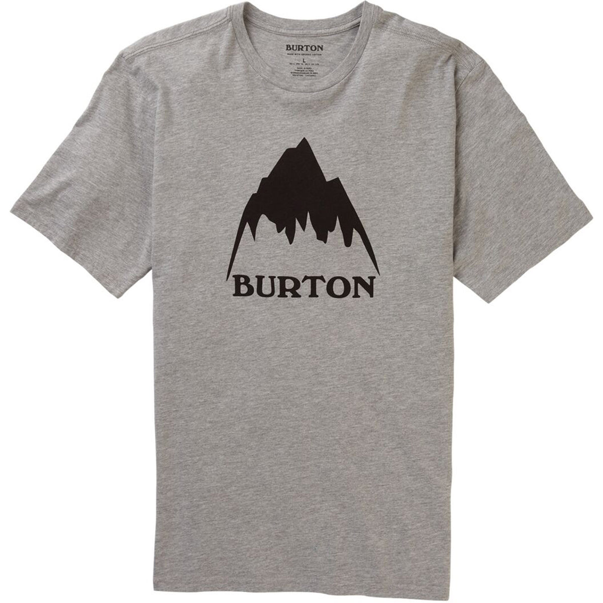 Burton Mountain High Short Sleeve T-Shirt 2021 Gray Heather