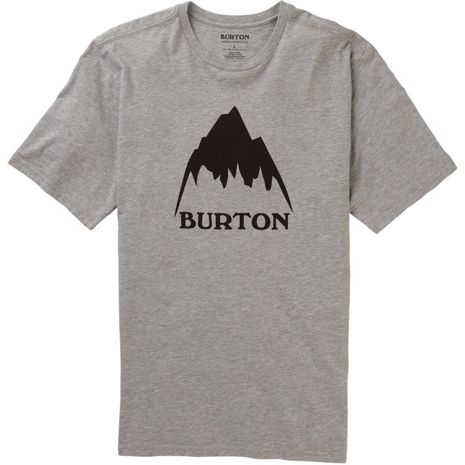 Burton Mountain High Short Sleeve T-Shirt 2021 Gray Heather