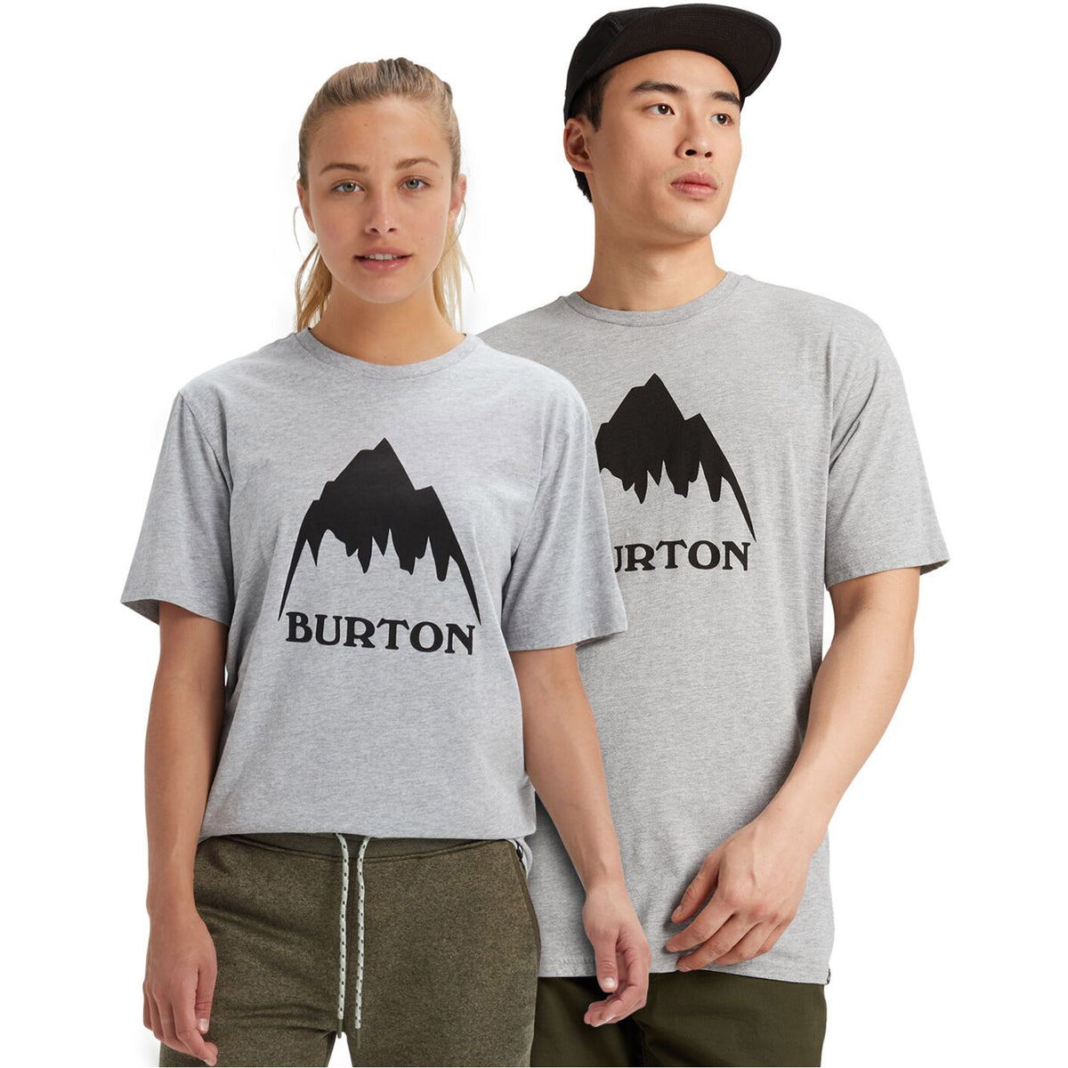 Burton Mountain High Short Sleeve T-Shirt 2021 Gray Heather