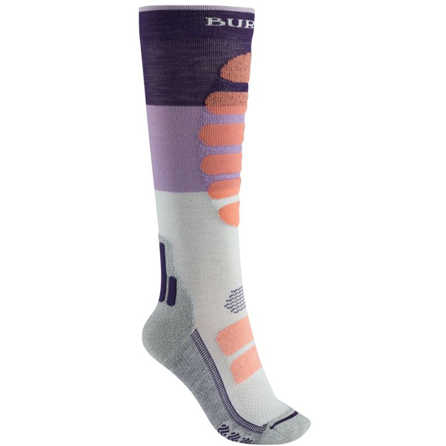 Performance + Lightweight Womens Snowboard Sock 2020 Stout White 1