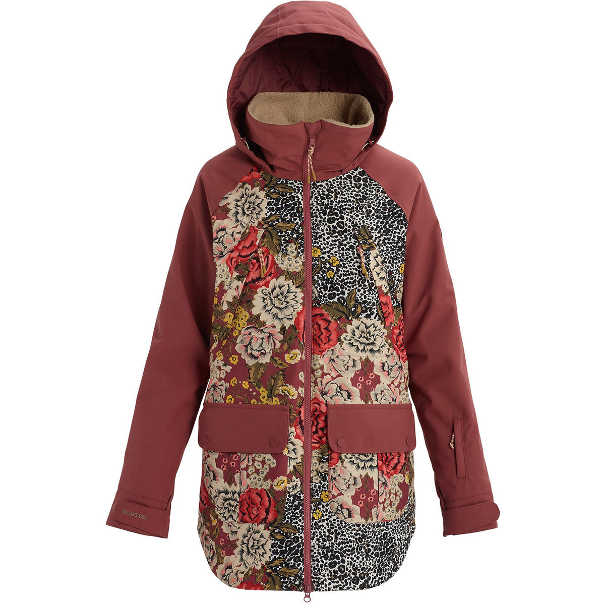 Burton Prowess Jacket 2020 Cheetah Floral Rose Brown 1