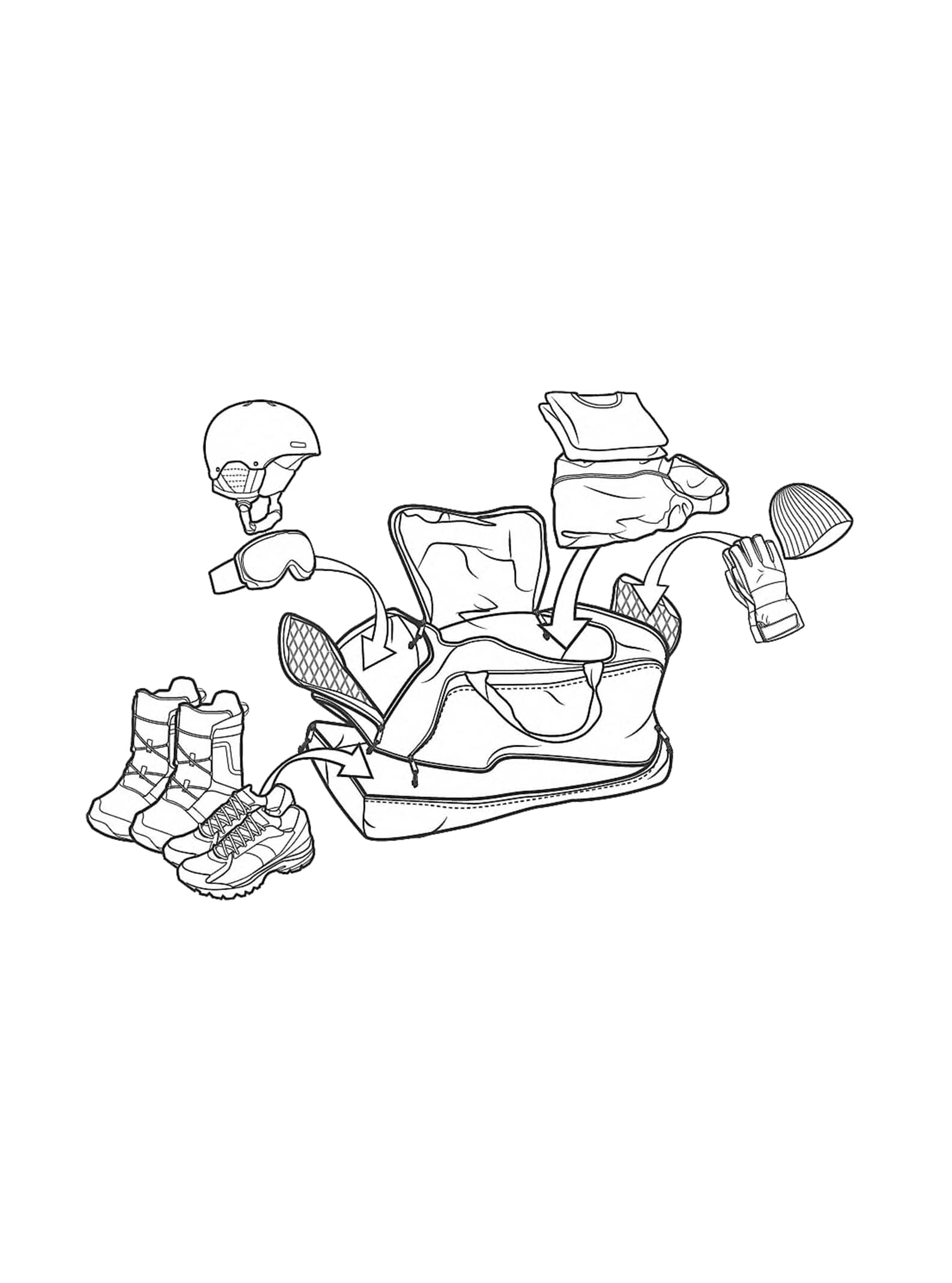 Burton Rider's 2.0 73L Duffel Bag 2022 True black