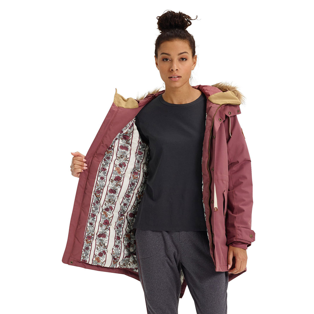 Burton Saxton Women's Parka 2019 Rose Brown