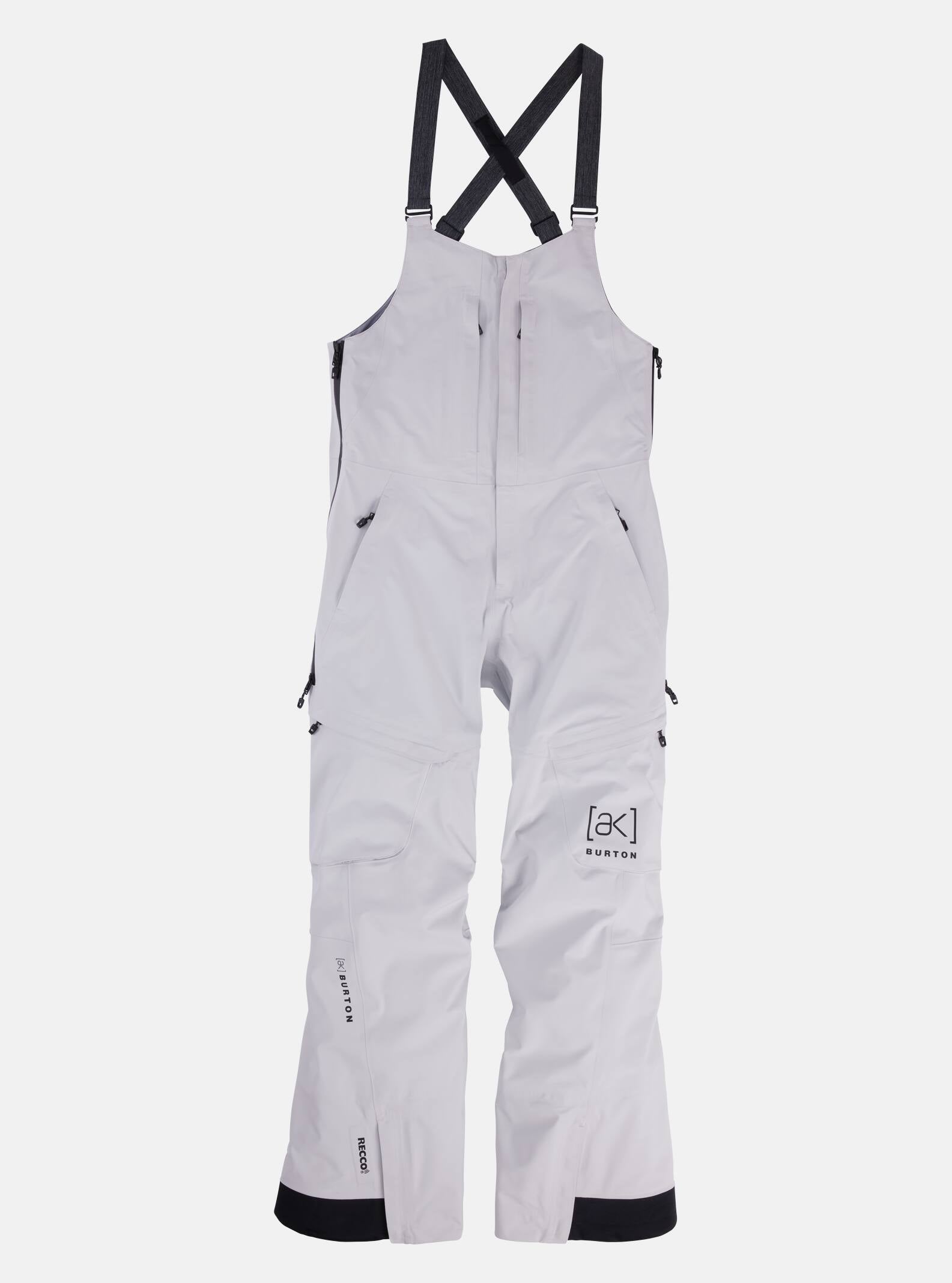 Burton Women's Burton [ak] Kimmy GORE-TEX 3L Stretch Bib Pants Gray Cloud