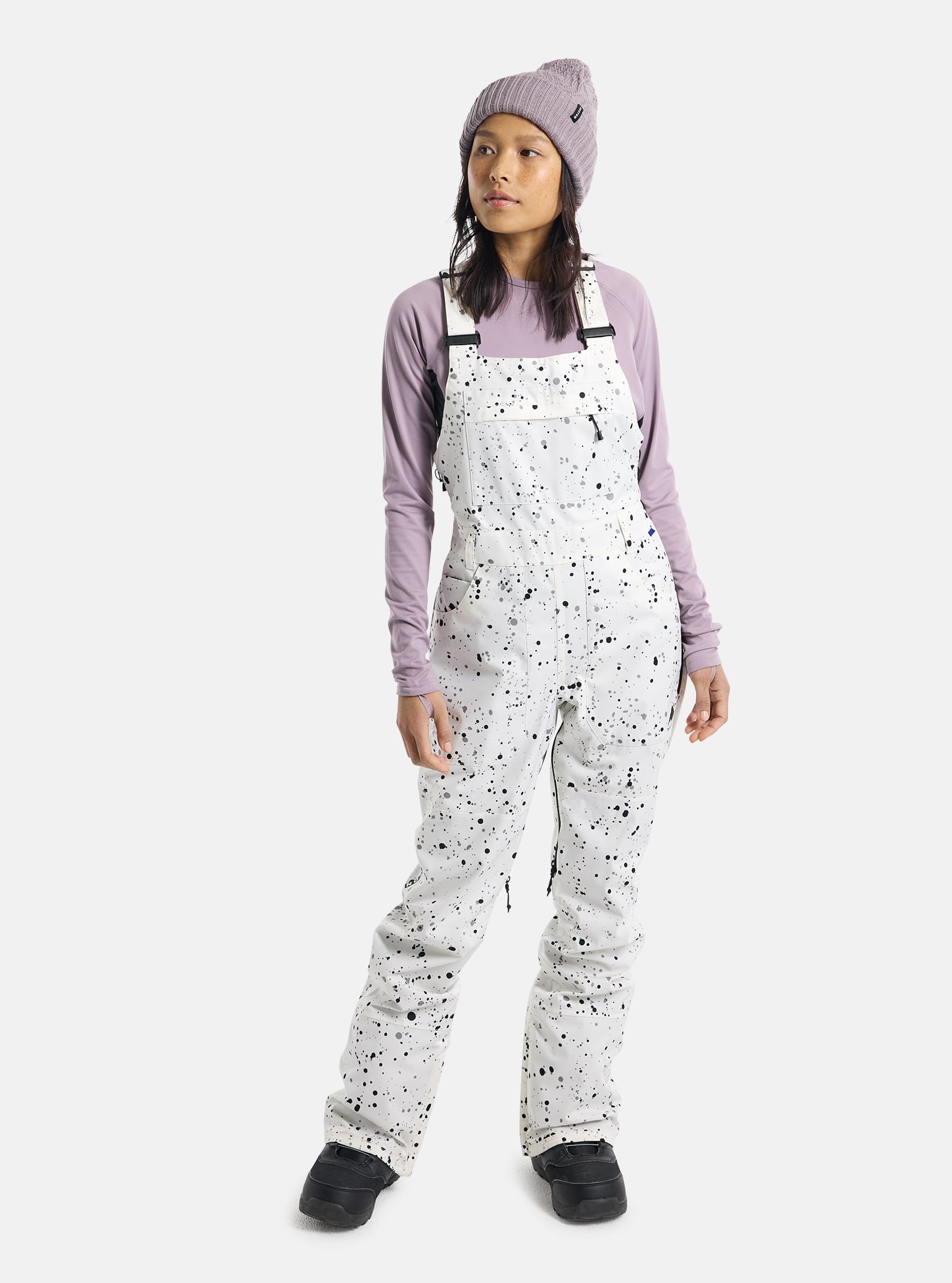 Burton Women's Burton Avalon 2L Bib Pants Stout White Spatter