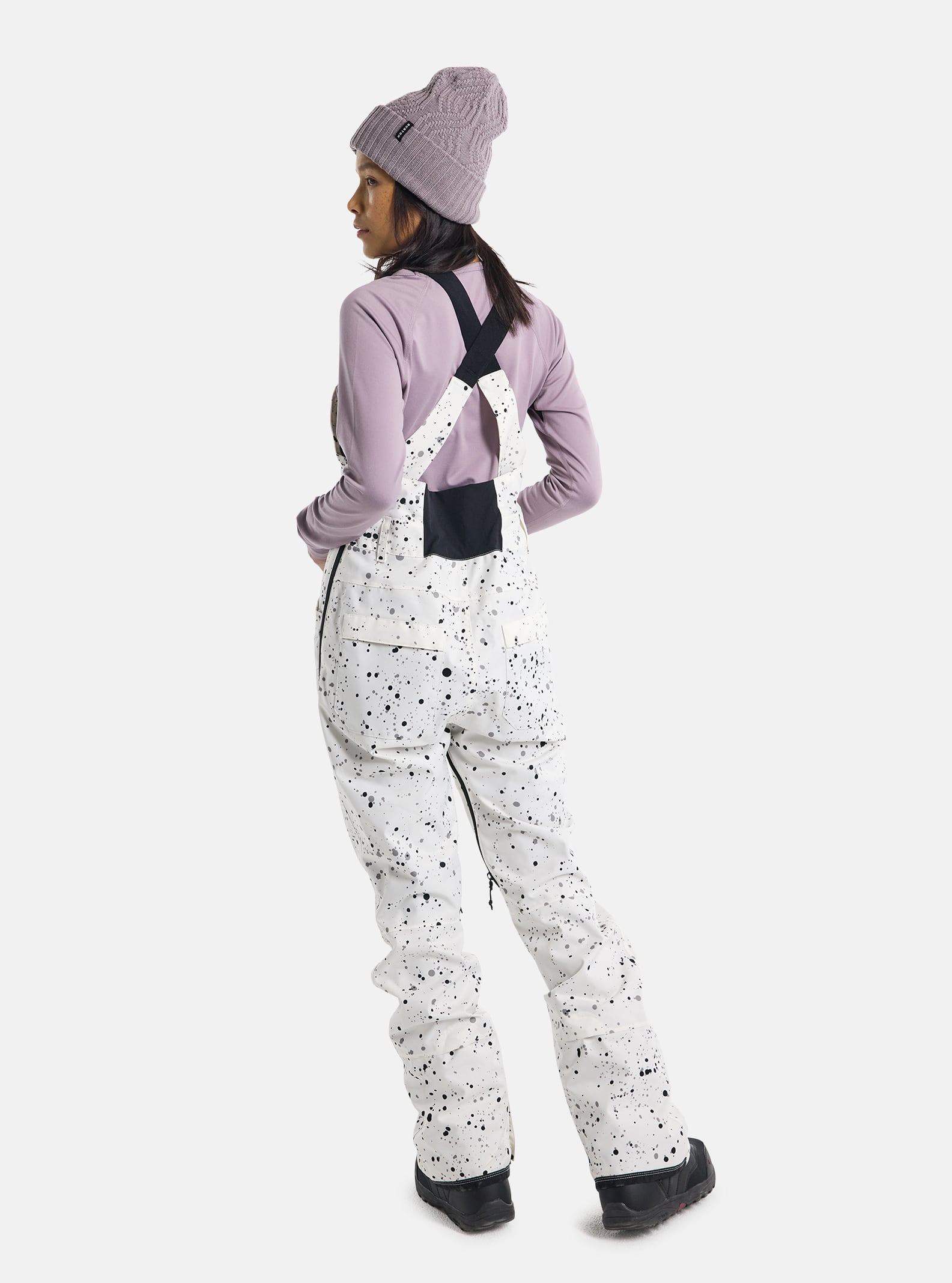 Burton Women's Burton Avalon 2L Bib Pants Stout White Spatter