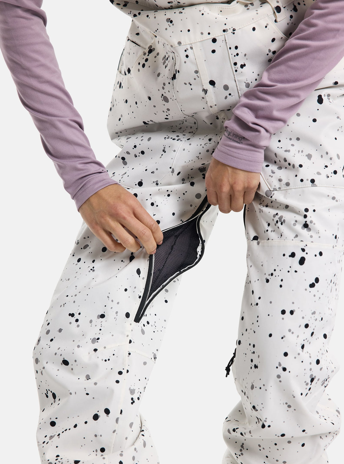 Burton Women's Burton Avalon 2L Bib Pants Stout White Spatter