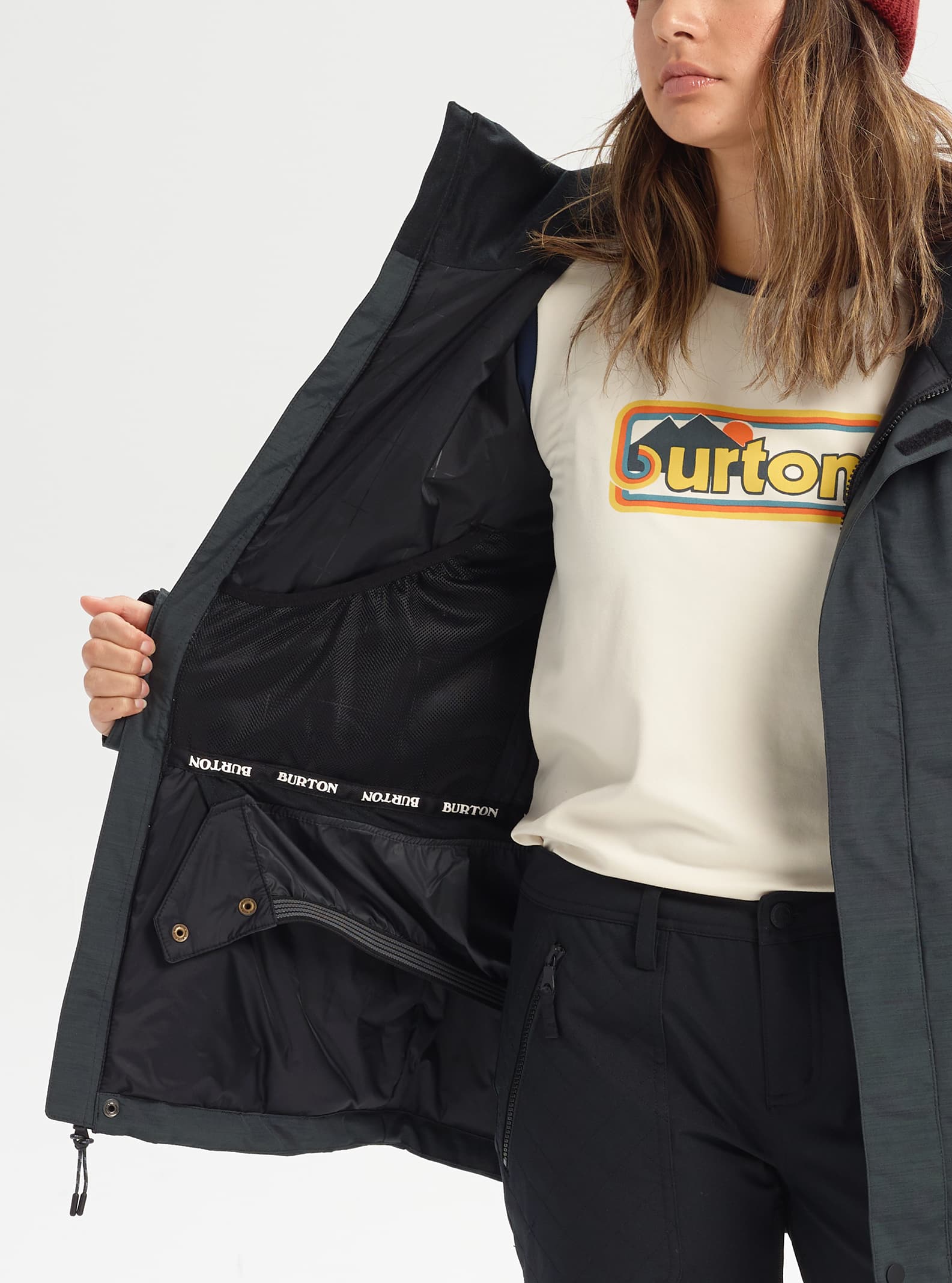 Burton Women's Burton Jet Set 2L Jacket True Black Heather