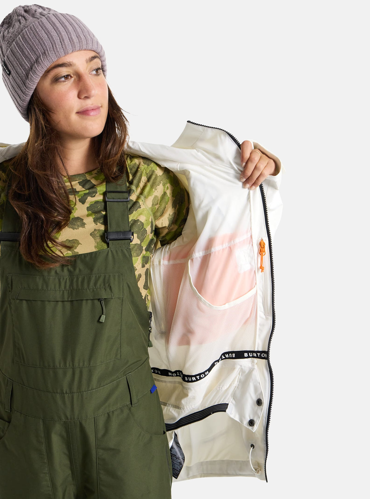 Burton Women's Burton Pyne 2L Jacket Stout White