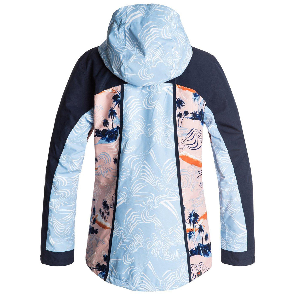 Roxy Wildlife Snowboard Jacket 2018 Mandarin Orange Pop Snow Cryst