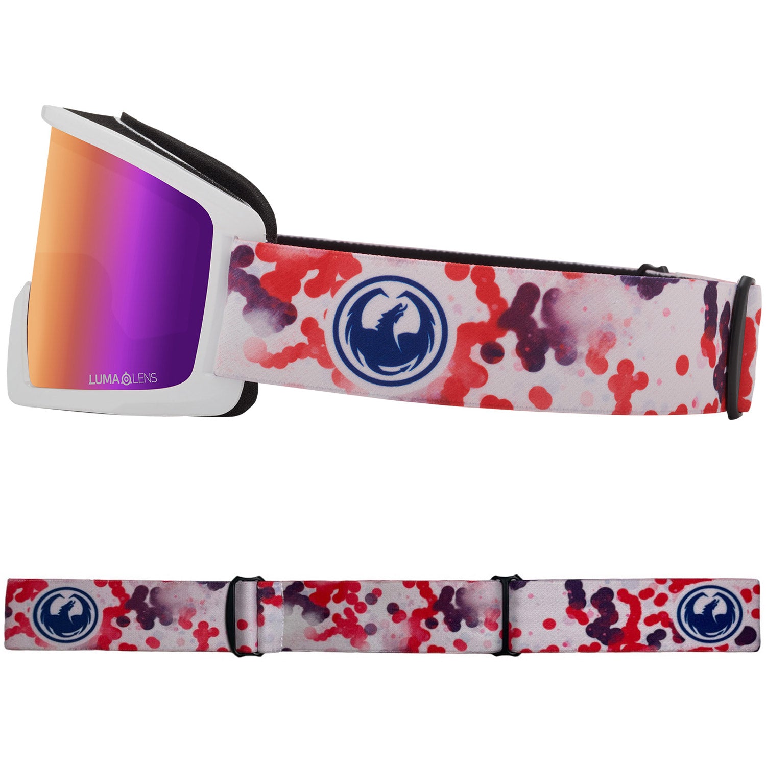 Dragon DX3 OTG Snow Goggles 2023 Koi Lumalens Purple Ion Lens