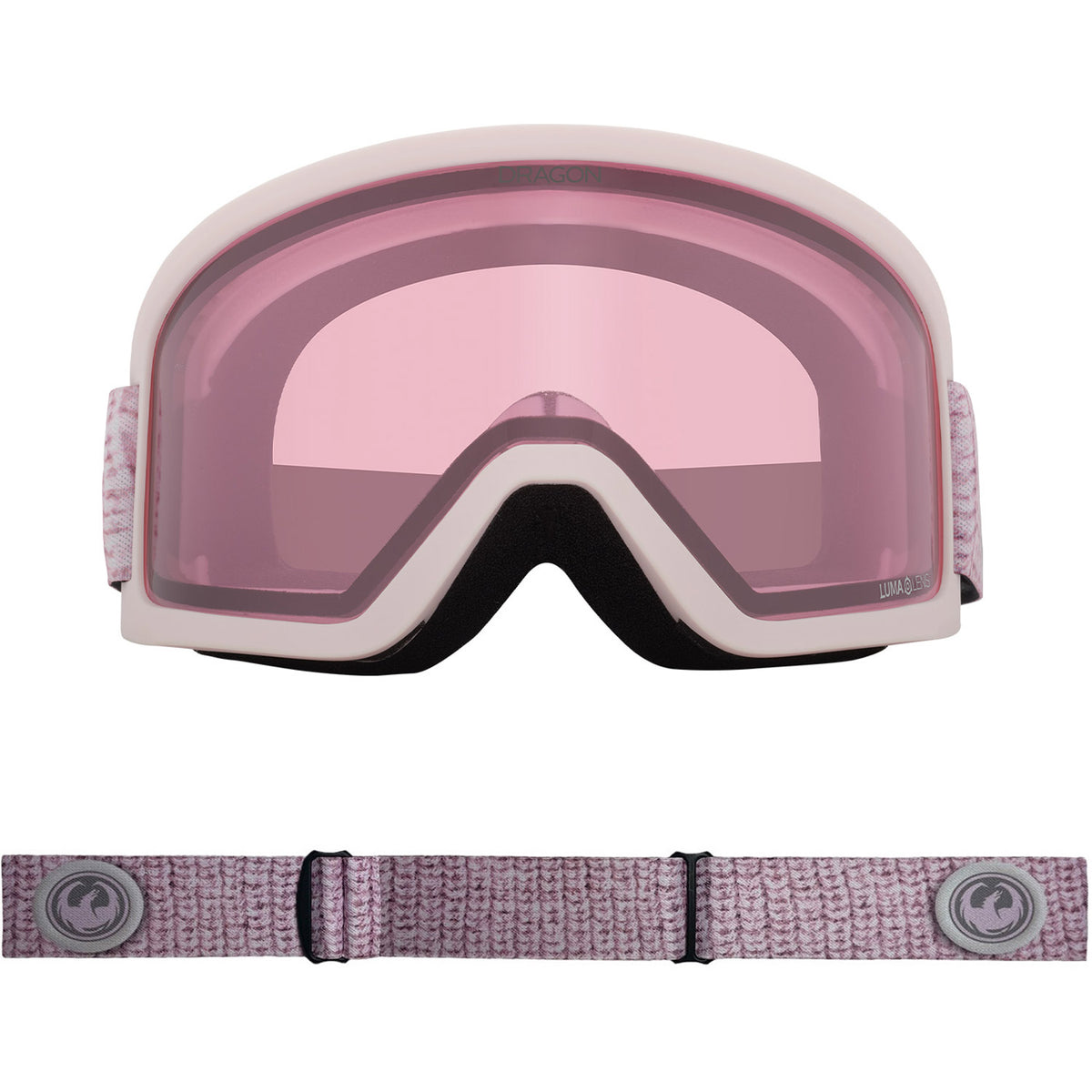 Dragon DX3 OTG Snow Goggles 2023 Sweater Lumalens Light Rose Lens