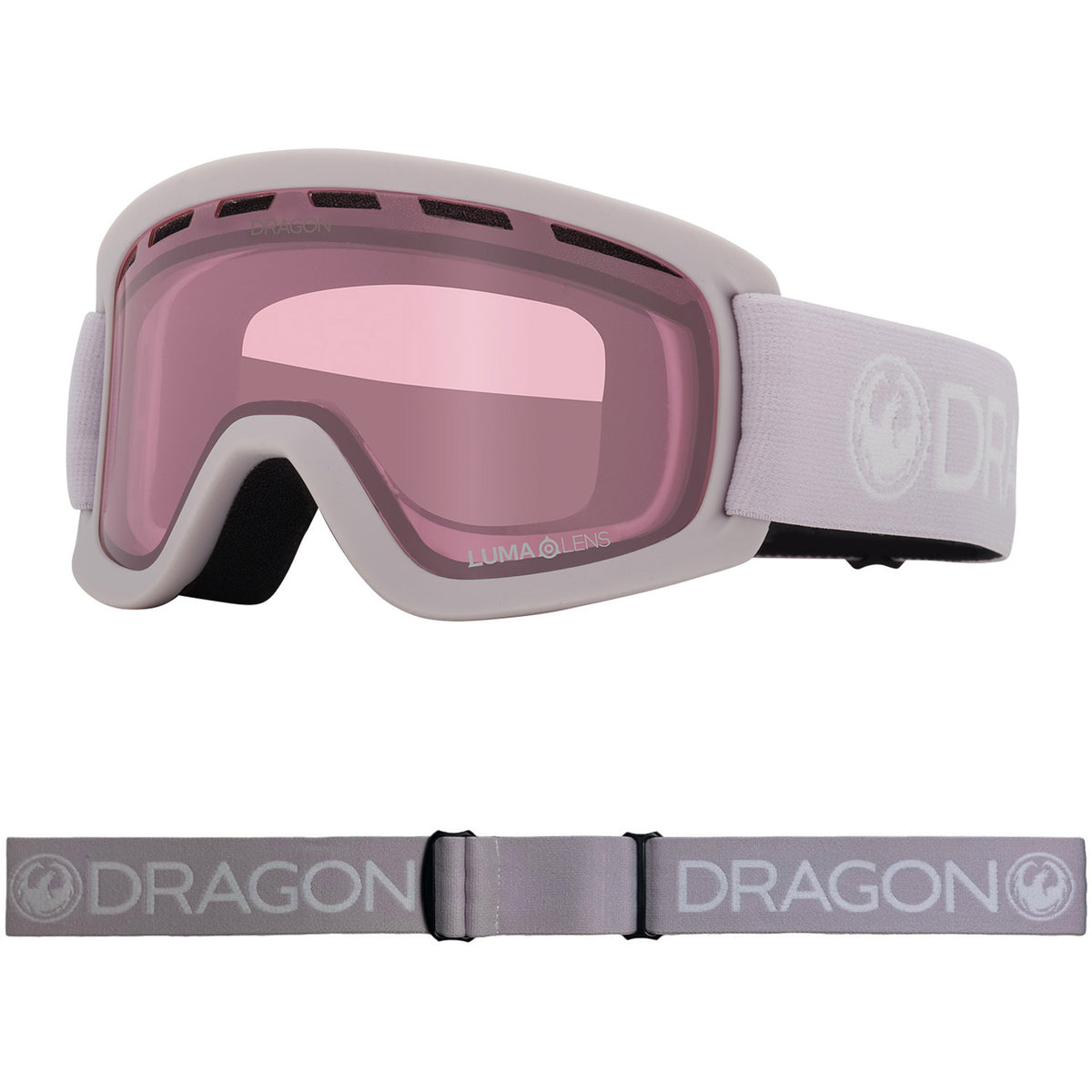 Dragon LIL D Asian Fit Snow Goggles 2023 Lilac Lumalens Light Rose Lens