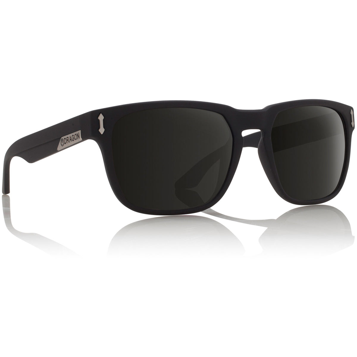 Dragon Monarch Sunglasses Jet Black w/ Lumalens Smoke Polar