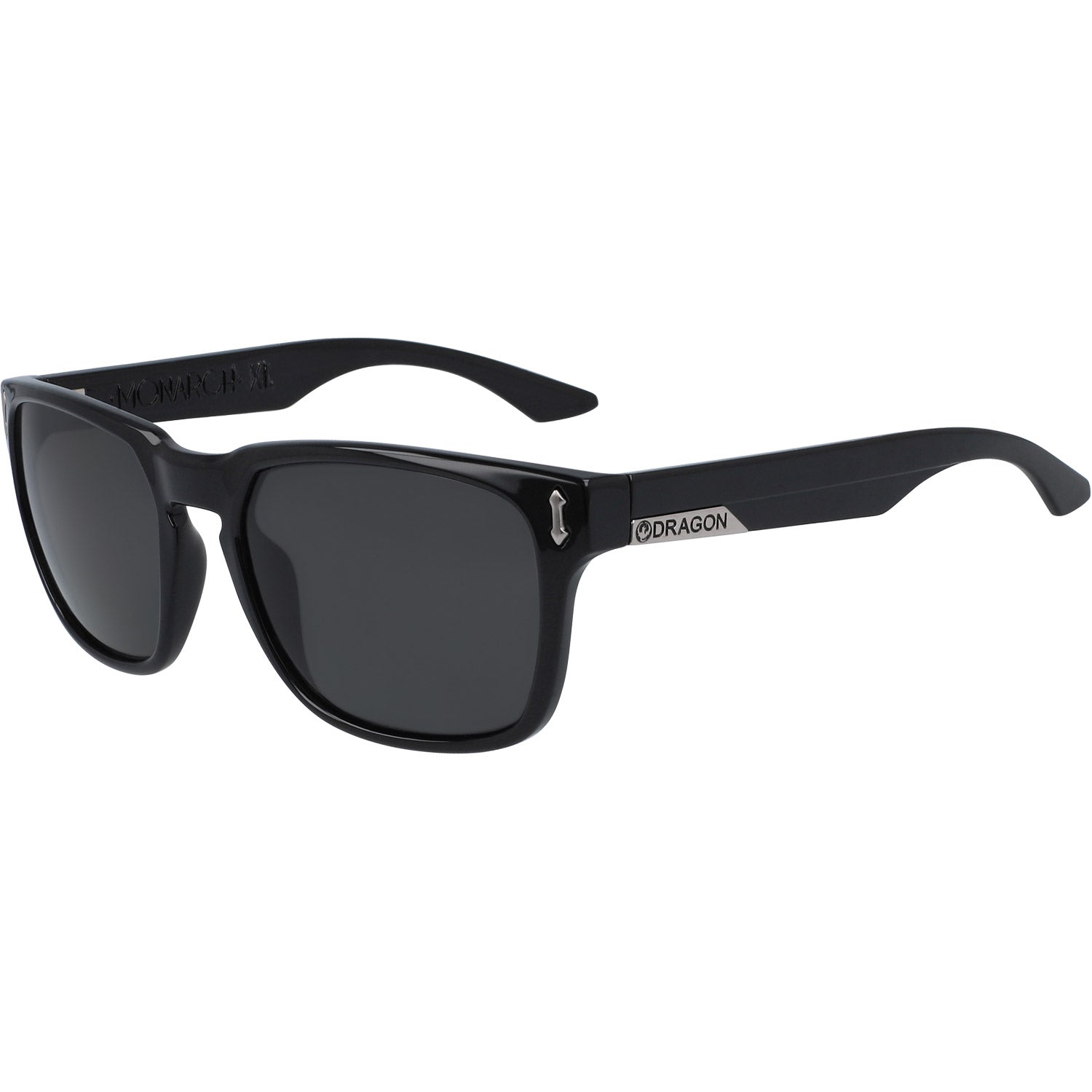 Dragon Monarch XL Sunglasses Jet Black w/ Lumalens Smoke Polar