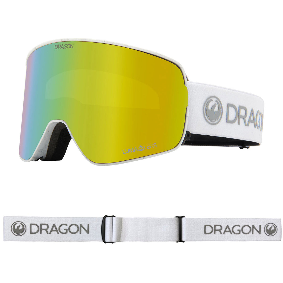 Dragon NFX2 Snow Goggles 2023 Carrara Lumalens Gold Ion Lens With Lumalens Amber Lens