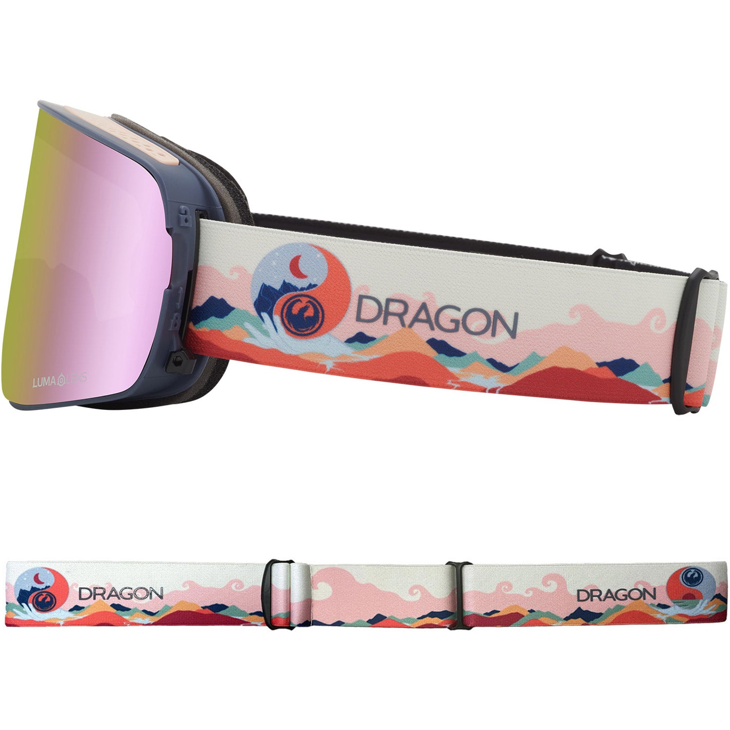 Dragon NFX2 Snow Goggles 2023 Kimmy Fasani Signature Lumalens Pink Ion Lens With Lumalens Dark Smoke Lens