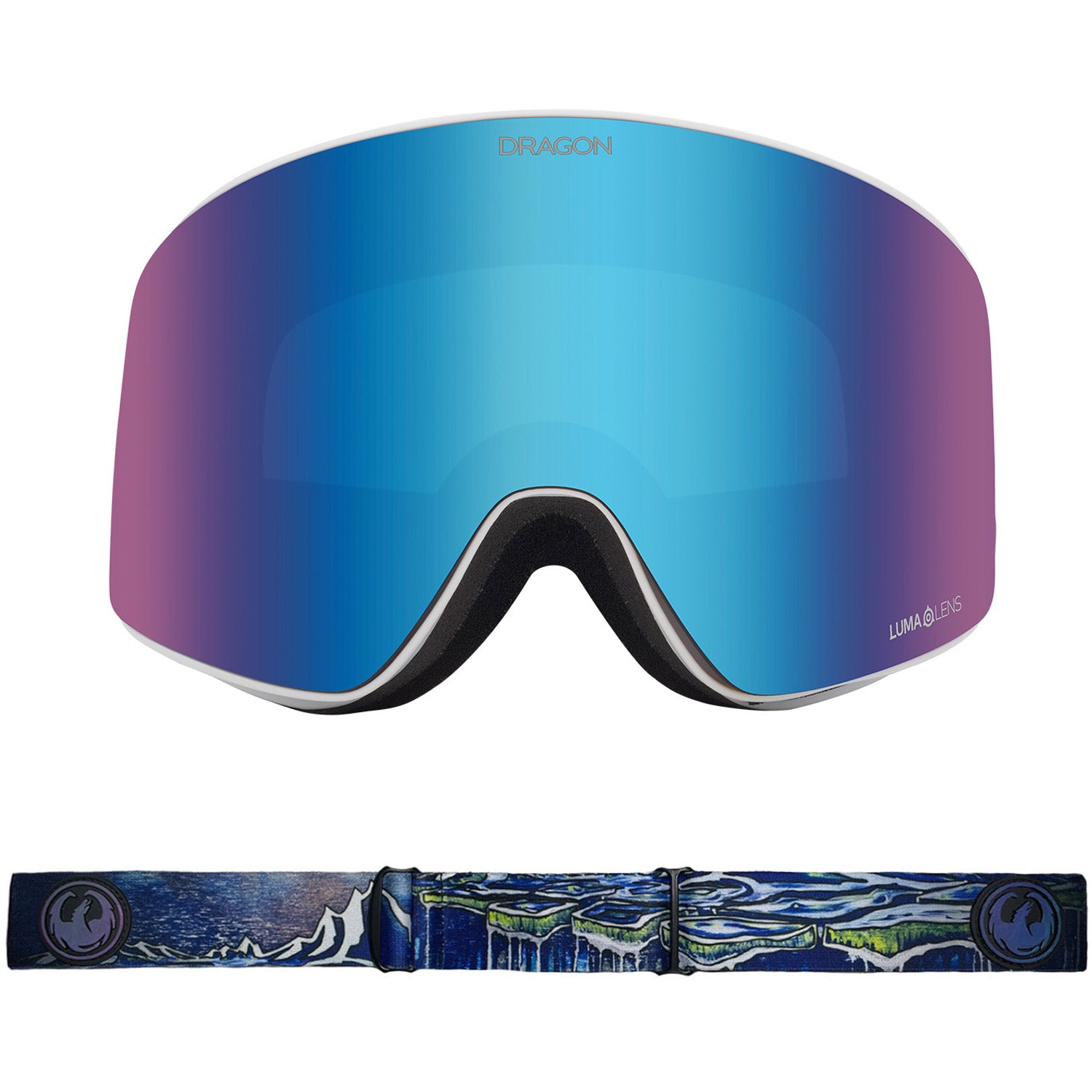 Dragon PXV Snow Goggles 2023 Bryan Iguchi Signature Lumalens Blue Ion Lens With Lumalens Amber Lens