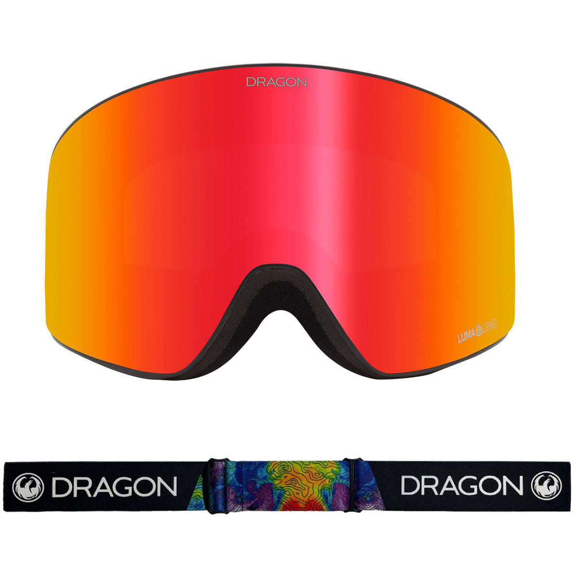 Dragon PXV Snow Goggles 2023 Thermal Lumalens Red Ion With Lumalens Rose Lens